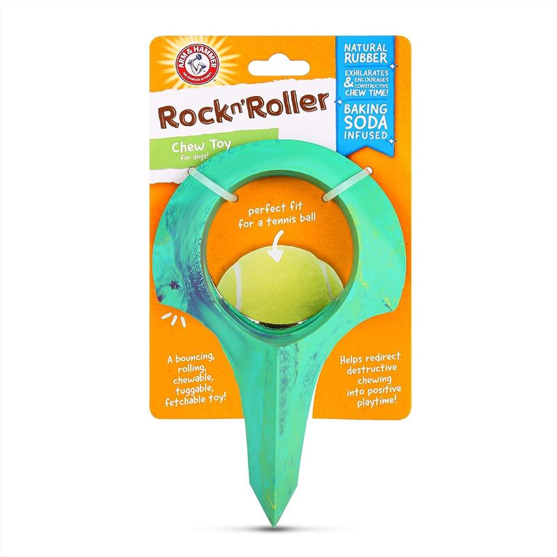 Arm & Hammer Rock-N-Roller Dog Chew Toy Image 1