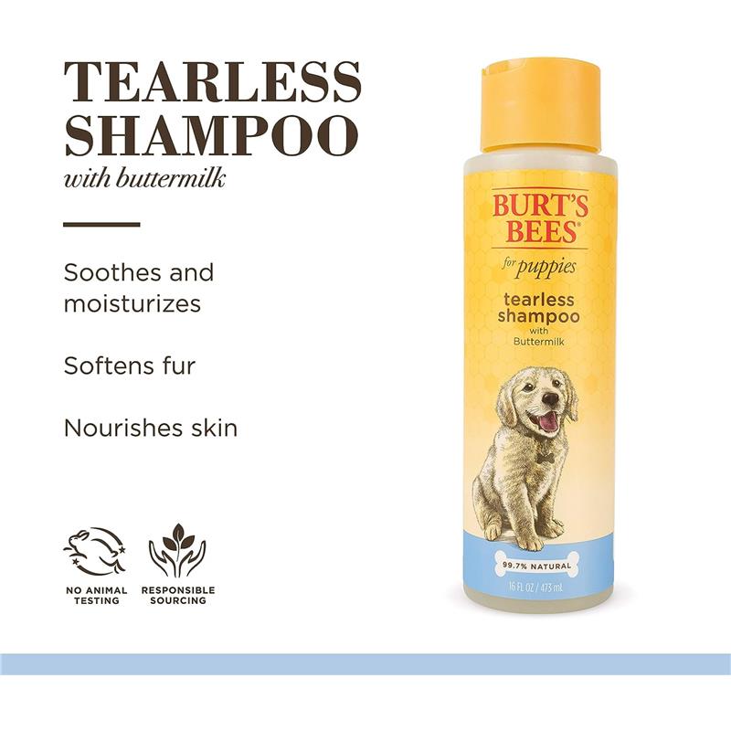 Burt's Bees for Pets Natural Tearless Puppy Shampoo with Buttermilk Image 4