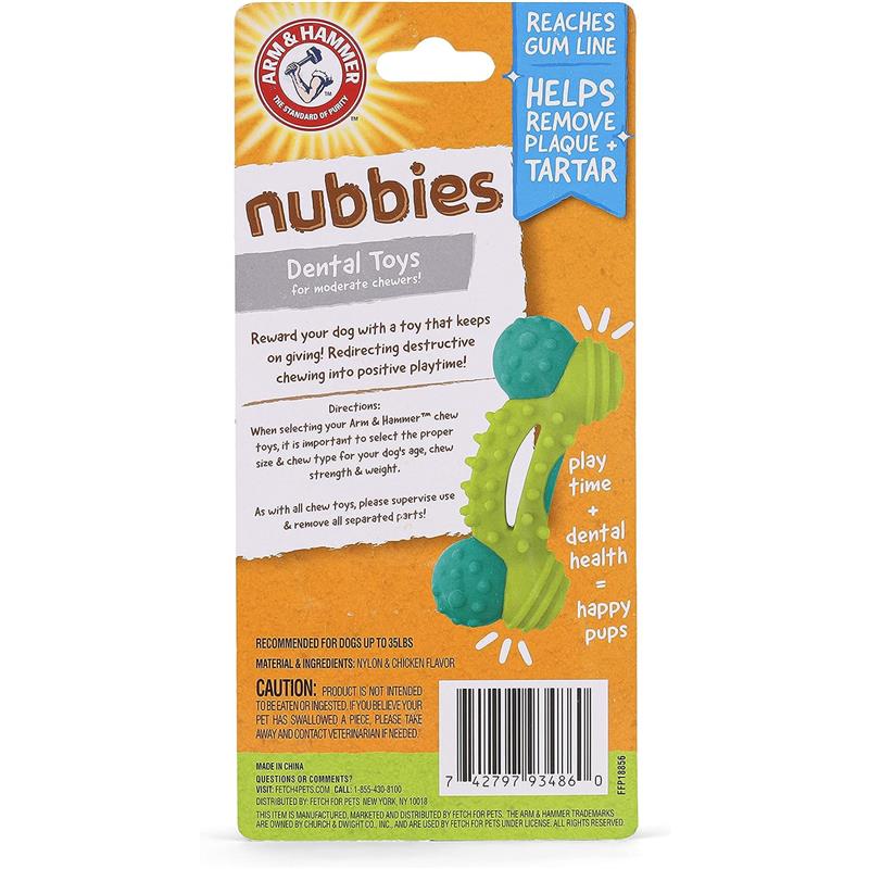 Arm & Hammer: Nubbies Duality Bone Dental Toy for Dogs Image 2