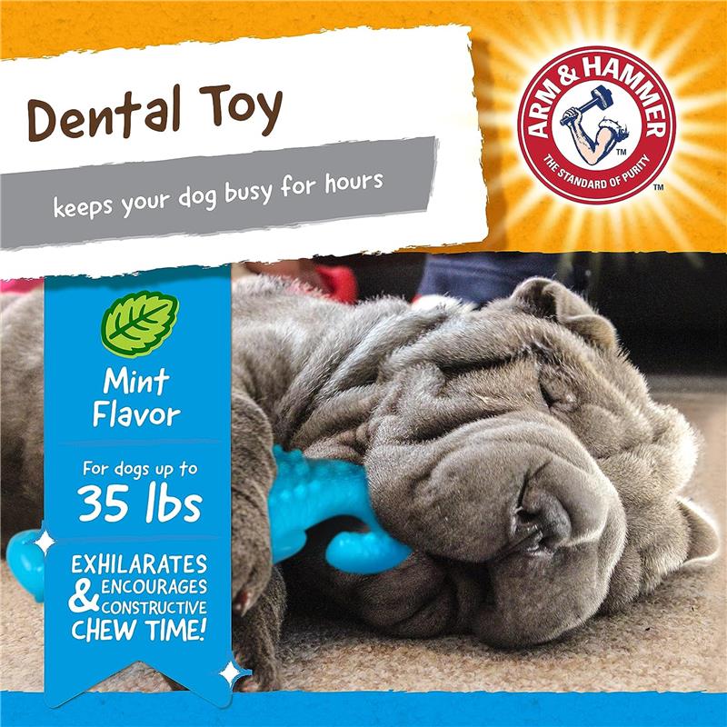 Arm & Hammer Nubbies Gator Dental Toy for Dogs, Mint Flavor Image 2