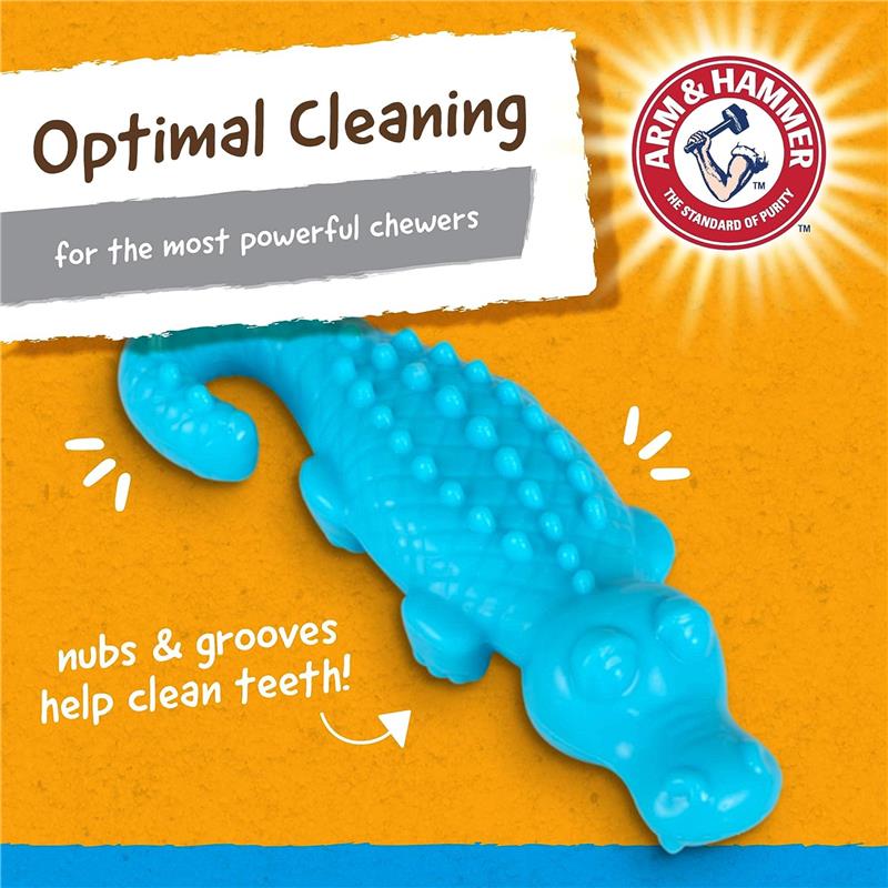 Arm & Hammer Nubbies Gator Dental Toy for Dogs, Mint Flavor Image 3