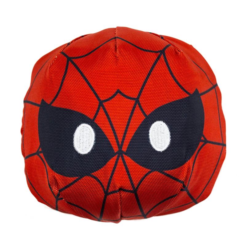 Buckle-Down - Dog Toy ballistic squeaker Spider-Man red face Image 1