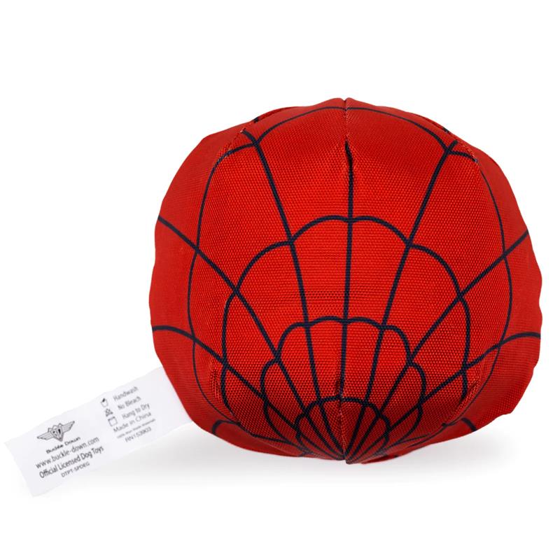 Buckle-Down - Dog Toy ballistic squeaker Spider-Man red face Image 3