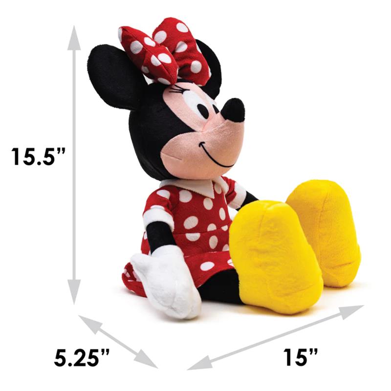 Buckle-Down - Dog & Cat toy squeaky plush Disney Minnie Mouse Smiling sitting pose Image 5