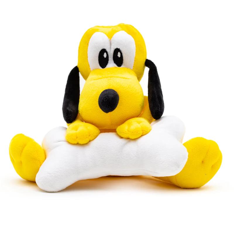 Buckle-Down - Dog & Cat toy squeaky plush Disney Pluto with bone sitting pose Image 1