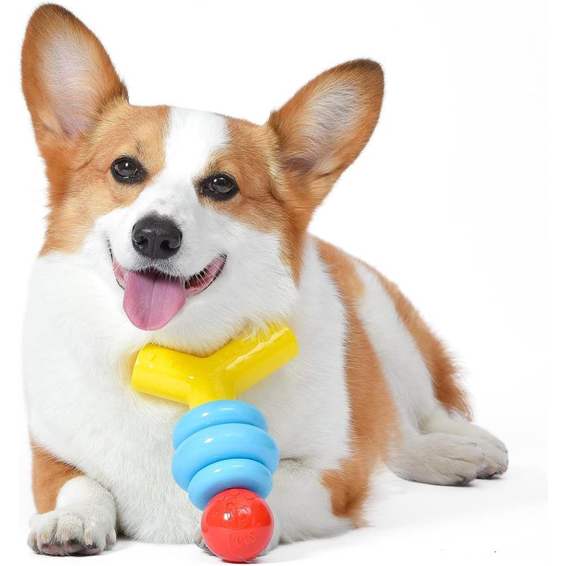 Fisher-Price for Pets Stack N' Relax Resilient Chewer Teething Toy for Puppies Image 4