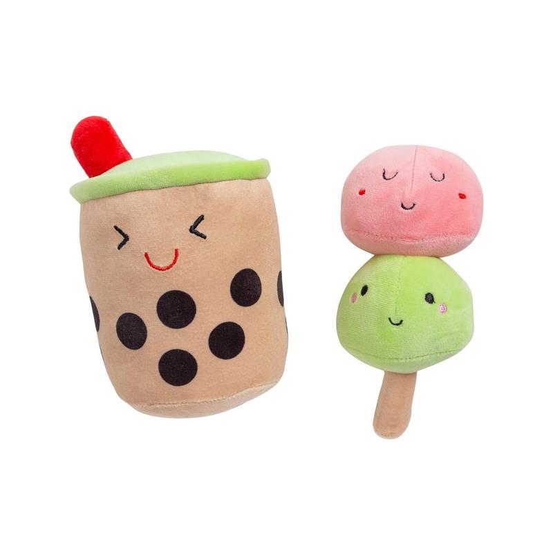 Pearhead Boba Bubble Tea & Mochi Dog Toys, 2 count Image 1