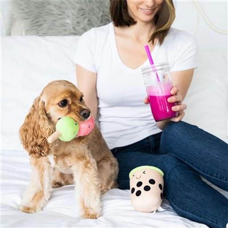 Pearhead Boba Bubble Tea & Mochi Dog Toys, 2 count Image 2