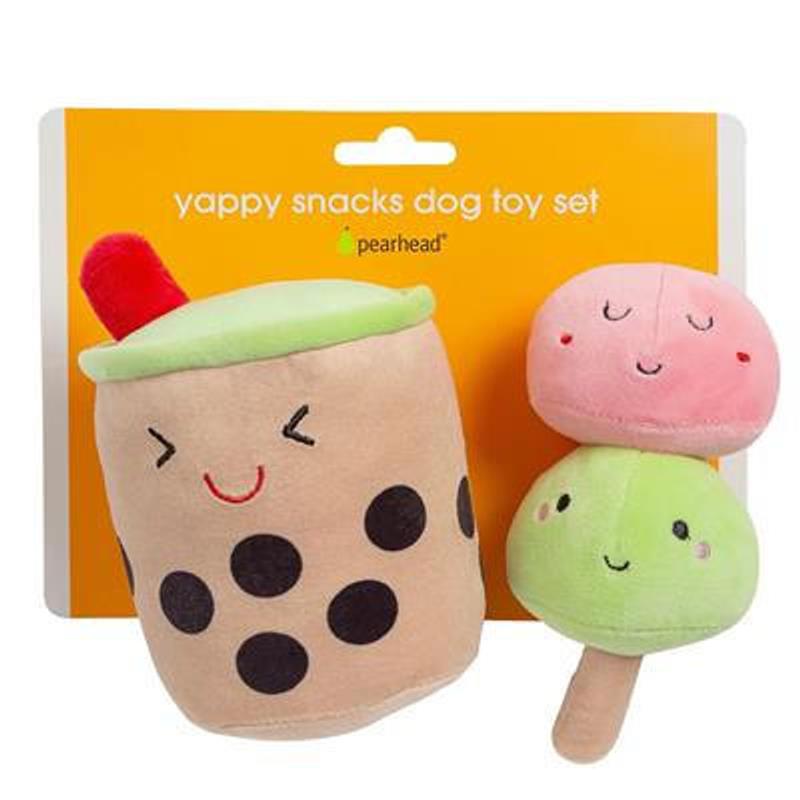 Pearhead Boba Bubble Tea & Mochi Dog Toys, 2 count Image 3