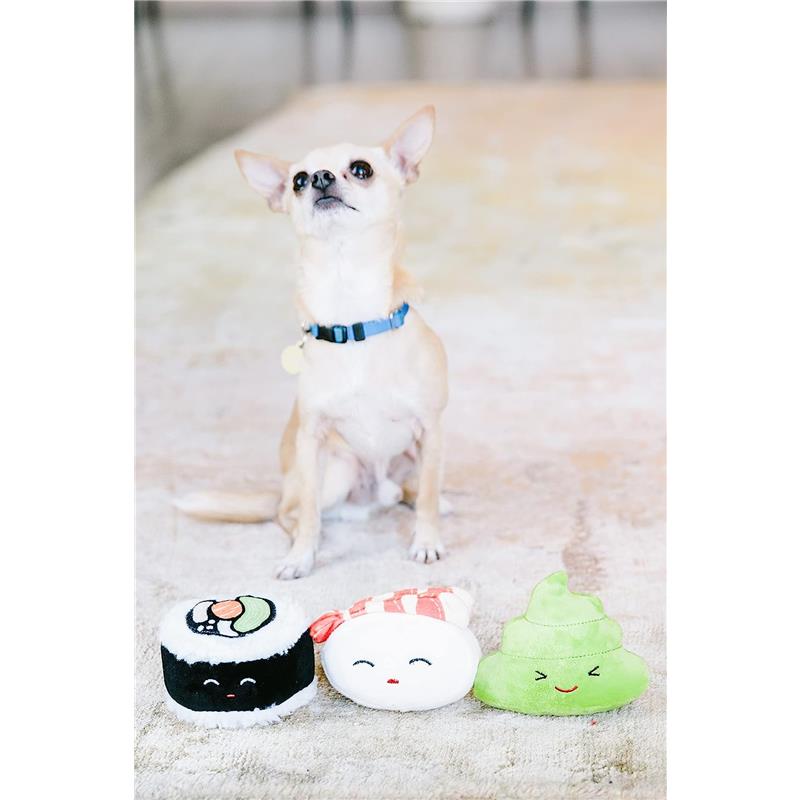 Pearhead sushi plush squeaky dog toy set Image 7