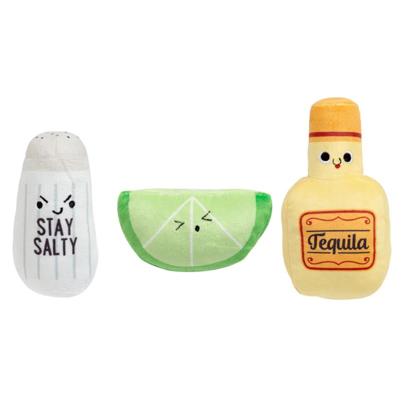 Pearhead tequila shots plush squeaky dog toy set Image 2