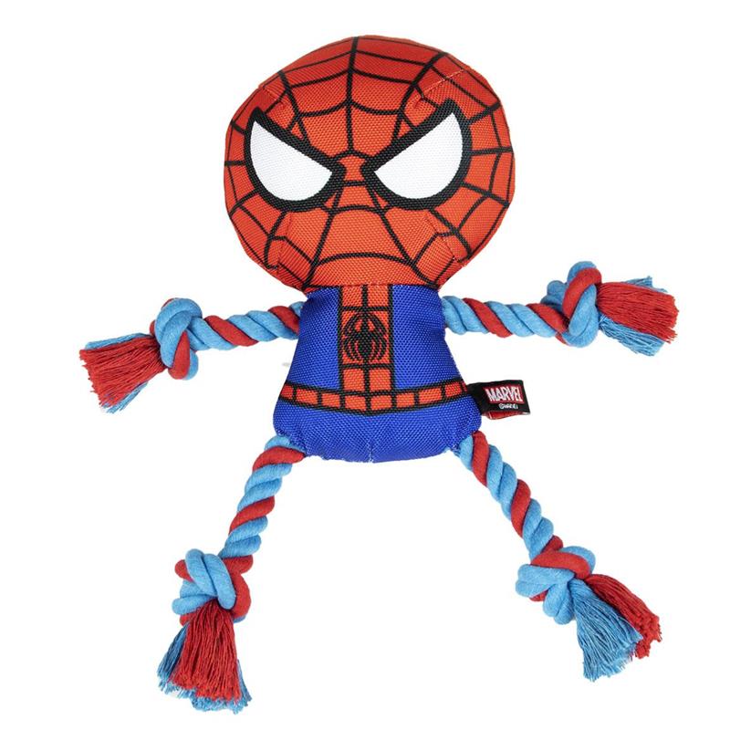 Spiderman Dog Dental Rope Plush Toy Image 1