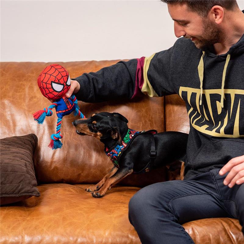 Spiderman Dog Dental Rope Plush Toy Image 7