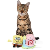 Thumbnail for Spongebob and Gary Catnip Plush 2pc Toy Set Image 3