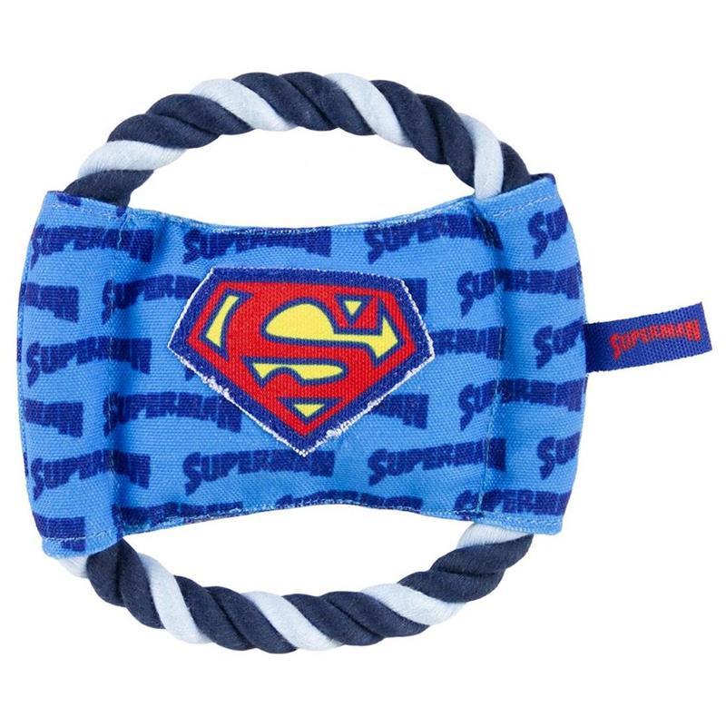 Superman Dog Dental Rope Toy Image 1